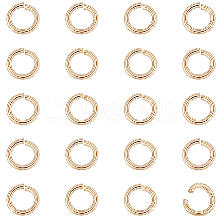 20Pcs Brass Open Jump Rings FIND-BBC0005-07B-1
