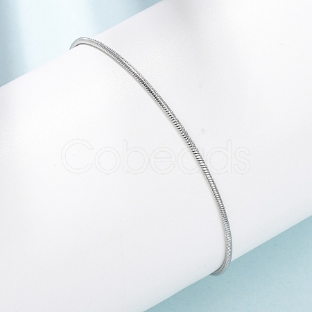 304 Stainless Steel Snake Chain Bracelets for Women BJEW-G775-02P-1