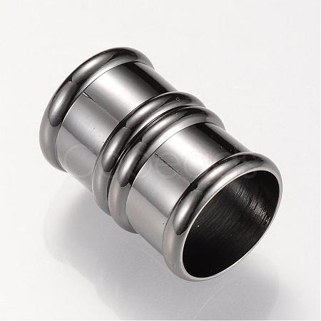 Brass Magnetic Clasps with Glue-in Ends KK-R052-22B-1