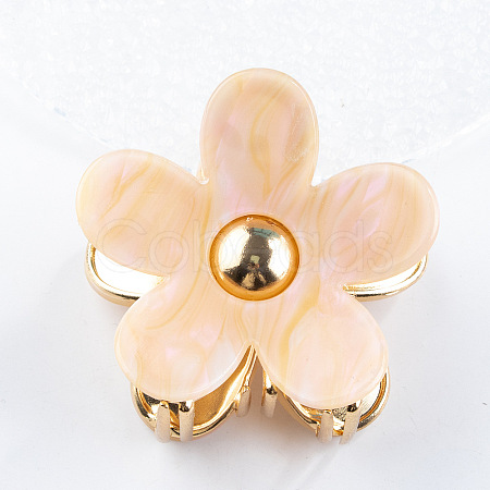 Flower Shape PVC Claw Hair Clips PW-WG78669-04-1