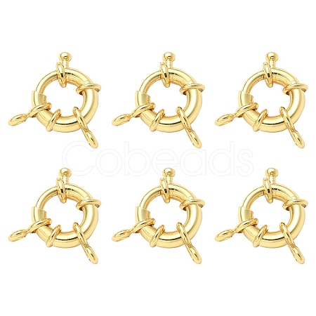 Rack Plating Brass Spring Ring Clasps KK-YW0001-47-1