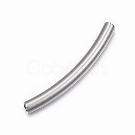 Tarnish Resistant 304 Stainless Steel Tube Beads STAS-G137-36P-1