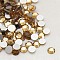 Glass Flat Back Rhinestone, Grade A, Back Plated, Faceted, Half Round, Light Colorado Topaz, SS10, 2.7~2.8mm, 1440pcs/bag