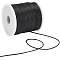 SUNNYCLUE Nylon Thread, Rattail Satin Cord, Black, about 1mm, about 76.55 yards(70m)/roll, 1roll/bag