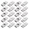 Unicraftale 20Pcs Rectangle 201 Stainless Steel Watch Band Clasps, Stainless Steel Color, 25x12x7mm, Hole: 3x8mm