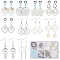 SUNNYCLUE DIY Star & Flower Natural Shell Dangle Earrings Making Kit, Mixed Color, 6~30x1.5~30x0.7~8mm, Hole: 1~2mm