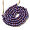 Handmade Nepalese Lampwork Beads, Drum with Eye Pattern, Royal Blue, 6~7x3.5mm, Hole: 1.8~2mm, about 129~134pcs/strand, 25.51~25.98''(64.8~66cm)