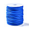 Hollow Pipe PVC Tubular Synthetic Rubber Cord, Wrapped Around White Plastic Spool, Dodger Blue, 3mm, Hole: 1.5mm, about 27.34 yards(25m)/roll