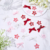 12Pcs Star Iron Snap Hair Clips OHAR-CP0001-24A-4
