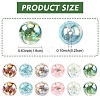 12Pcs Transparent Inner Flower Acrylic Beads RESI-YW0004-86A-3