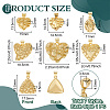7Pcs 7 Styles Brass Pendants KK-PH0014-74-2