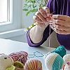 6Pcs Beadable Bamboo Knitting Needle & 6Pcs Cat Alloy Enamel Stitch Marker Kits DIY-DR00013-7