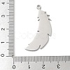 201 Stainless Steel Pendants STAS-S155-02P-02-3