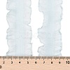 20 Yards Polyester Pleated Elastic Lace Trim SRIB-M015-01E-3