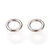 Tarnish Resistant 304 Stainless Steel Round Rings STAS-S066-16-6mm-2