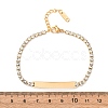 304 Stainless Steel Rhinestone Cup Chain Bracelets BJEW-G753-02G-03-5