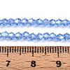 Transparent Electroplate Glass Beads Strands EGLA-A039-T2mm-A07-4