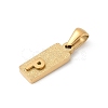 304 Stainless Steel Pendants LS-STAS-Z120-03P-G-2