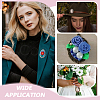 10Pcs Alloy Brooch Findings FIND-PH0029-31-5