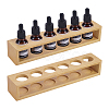 6-Slot Assembled Banboo Essential Oil Bottle Display Holder ODIS-WH0078-03-1