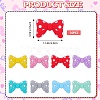 16Pcs 8 Colors Bowknot Silicone Focal Beads SIL-SZ0001-37-3