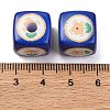 Printed Opaque Acrylic Beads SACR-A009-01G-3