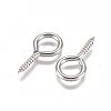 Tarnish Resistant 304 Stainless Steel Screw Eye Pin Peg Bails X-STAS-L234-165B-P-1