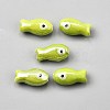 Handmade Porcelain Beads PORC-WH0023-003F-1