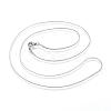 Tarnish Resistant Classic Plain 304 Stainless Steel Mens Womens Snake Chain Necklaces NJEW-A288D-1.2B-P-2