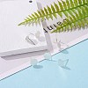 925 Sterling Silver Flat Pad  Stud Earring Findings STER-K167-045G-S-6