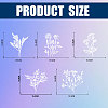 Plastic Reflective Vinyl Car Stickers STIC-WH0036-022-2