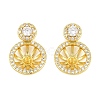 Brass Micro Pave Clear Cubic Zirconia Peg Bails Pin Pendants KK-CBA6A75-42G-1