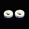 Halloween Printed Natural Wood Beads WOOD-T021-99-3
