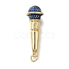 Brass Enamel Pendants X1-KK-Z125-14G-05-1