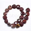 Natural Red Rainbow Jasper Beads Strands X-G-S357-E01-02-2