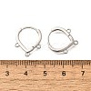 Brass Stud Earring Findings KK-Q035-08P-3