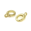 Brass Spring Gate Rings KK-B089-19G-2