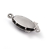 Non-Tarnish 304 Stainless Steel Box Clasps STAS-H151-16P-3