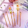 4Pcs DIY Alloy Beadable Crochet Hooks AJEW-TA0003-50C-7
