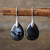 Teardrop Brass Dangle Earrings FS-WGF2982-11-1
