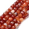 Natural Banded Agate Beads Strands G-G172-02A-2