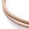 Unisex Korean Waxed Polyester Cord Bracelets BJEW-JB04597-03-2