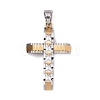 304 Stainless Steel Big Pendants STAS-H351-15GP-1