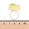 Afternoon Tea Resin & Plastic Adjustable Finger Rings for Women RJEW-K317-01F-3