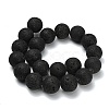 Natural Lava Rock Round Beads Strands G-M169-20mm-03-4