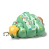 Christmas Opaque Resin Pendants CRES-D016-01G-3