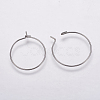 316 Surgical Stainless Steel Hoop Earrings Findings X-STAS-K146-039-20mm-1