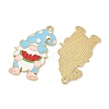 Easter Alloy Enamel Pendants ENAM-I082-02G-11-2