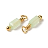 Imitation Jade Glass Charms KK-P242-14G-2
