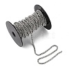 Tarnish Resistant 304 Stainless Steel Box Chains CHS-K001-37A-6